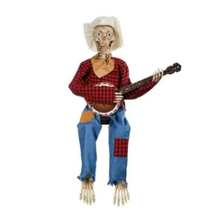 Halloween Banjo Skeleton Decor