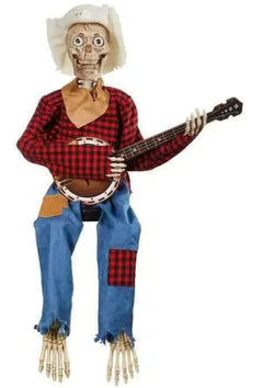Halloween Banjo Skeleton Decor