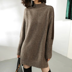 Women's Loose Knit Turtleneck Cashmere Sweater