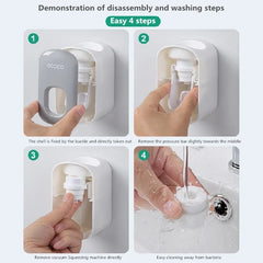 Wall Mount Automatic Toothpaste Dispenser